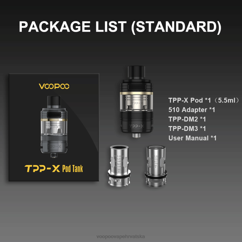 VOOPOO Vape Liquid Hrvatska - VOOPOO TPP X spremnik mahuna duga 0TT264514