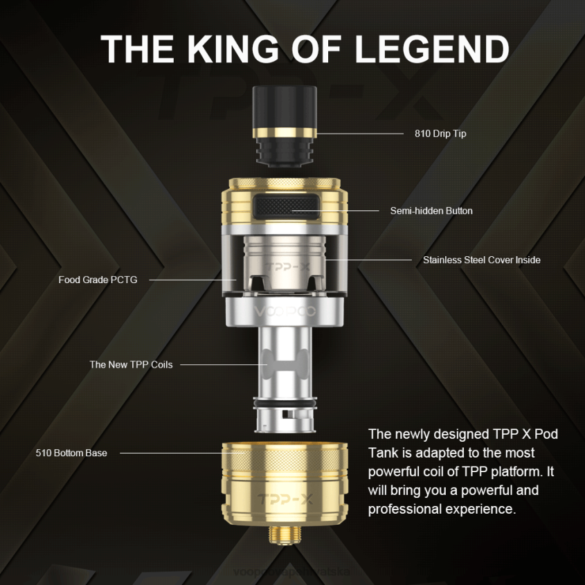 VOOPOO Vape Liquid Hrvatska - VOOPOO TPP X spremnik mahuna duga 0TT264514