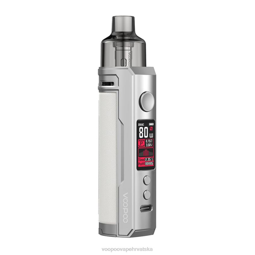 VOOPOO Vape Drag Hrvatska - VOOPOO DRAG X pod mod kit srebrno bijela 0TT264177