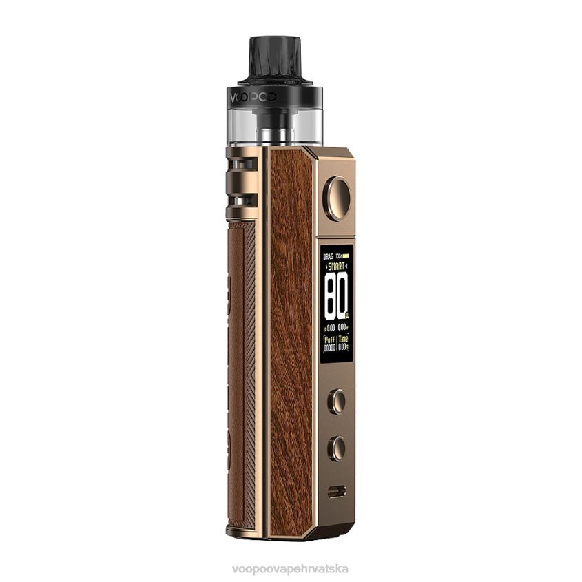 VOOPOO Vape Review - VOOPOO DRAG H80S komplet mahuna zlatno ružino drvo 0TT264245