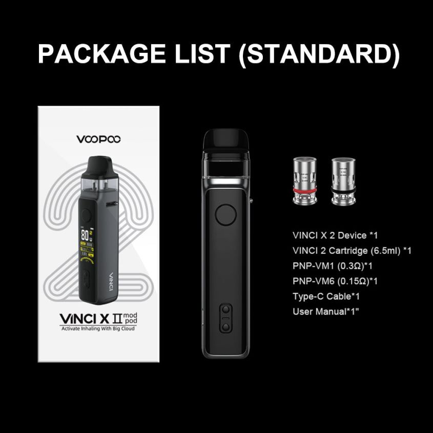 VOOPOO Vape Drag Hrvatska - VOOPOO VINCI X 2 komplet karbonska vlakna 0TT264347