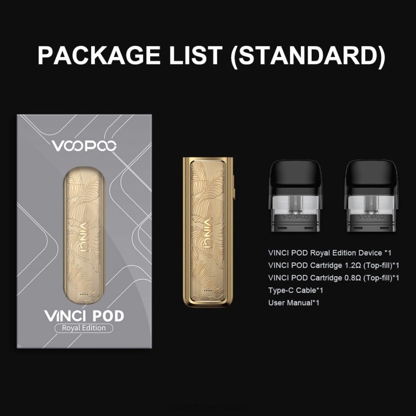 VOOPOO Vape Zagreb - VOOPOO VINCI POD kraljevsko izdanje Zlatni list 0TT264343