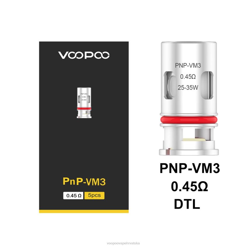 VOOPOO Vape Drag Hrvatska - VOOPOO PNP zavojnice (5kom) pnp-vm3 0TT264597